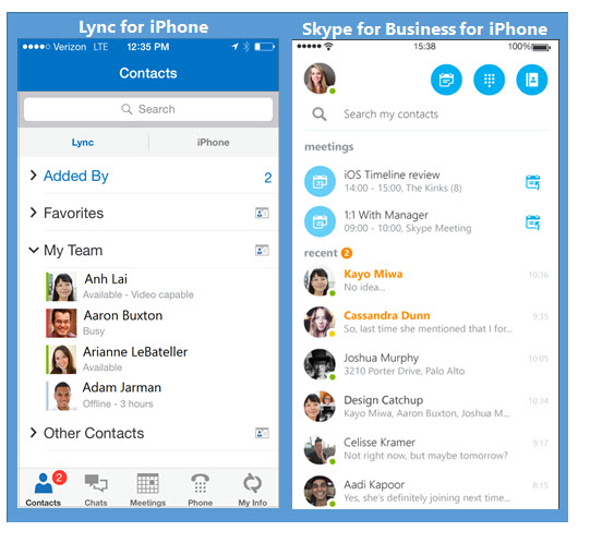 mobile app for skype